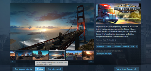 American Truck Simulator will be available on Steam!